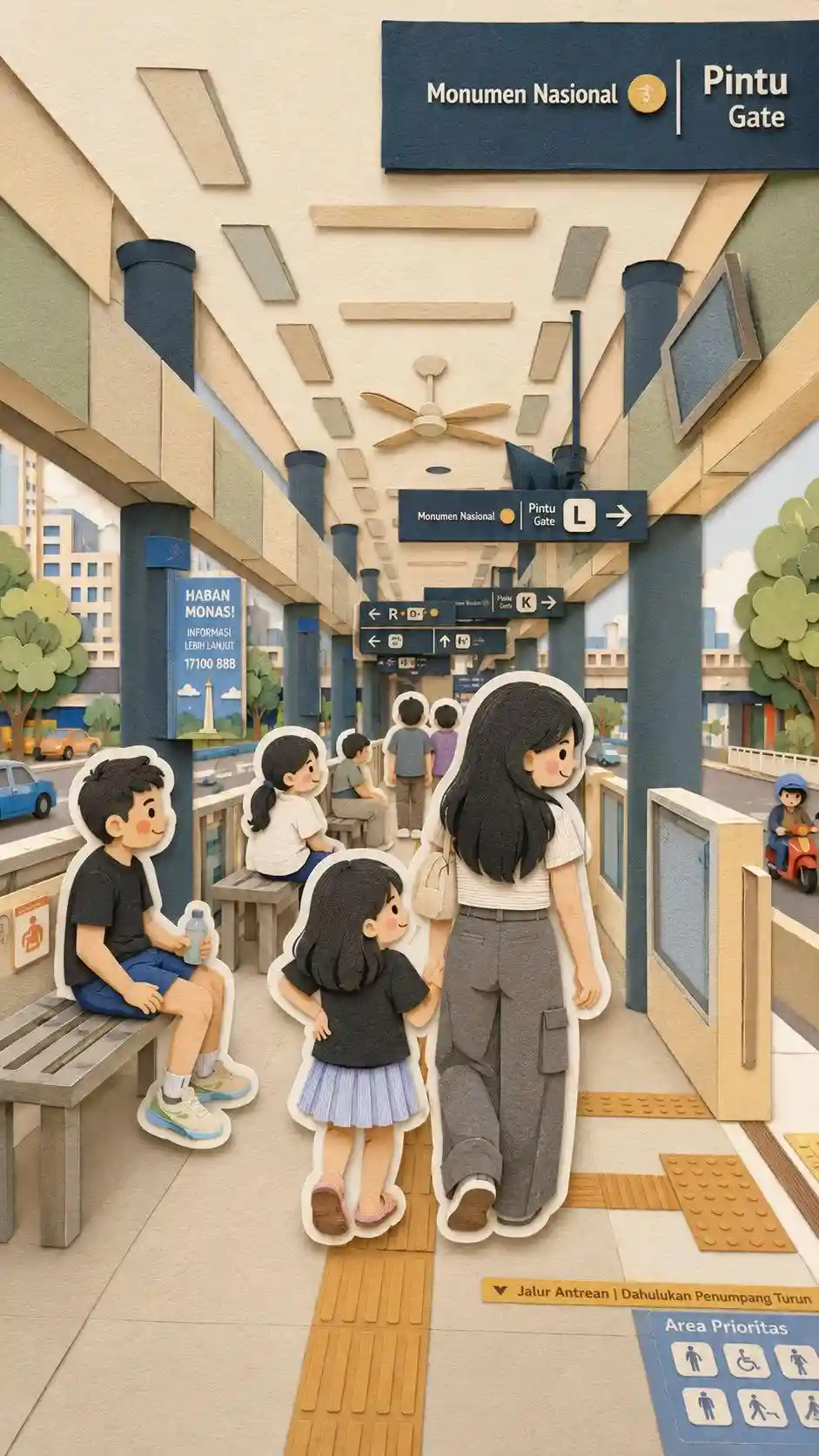 剪纸旅行拼贴艺术