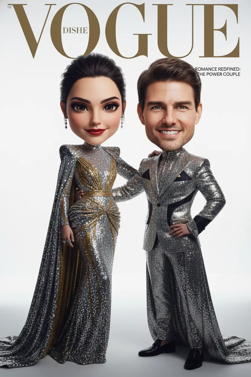 Chibi 3D: Vogue editorial photography