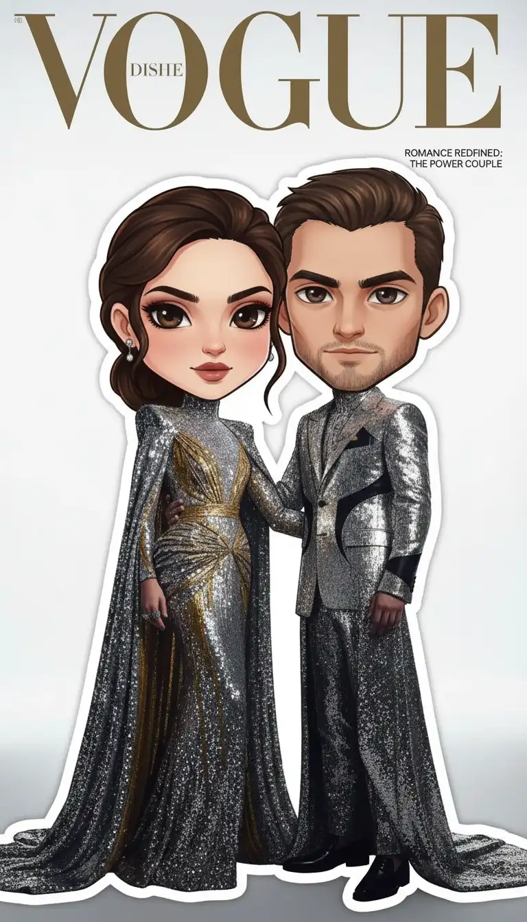 Chibi Sticker: Vogue editorial photography